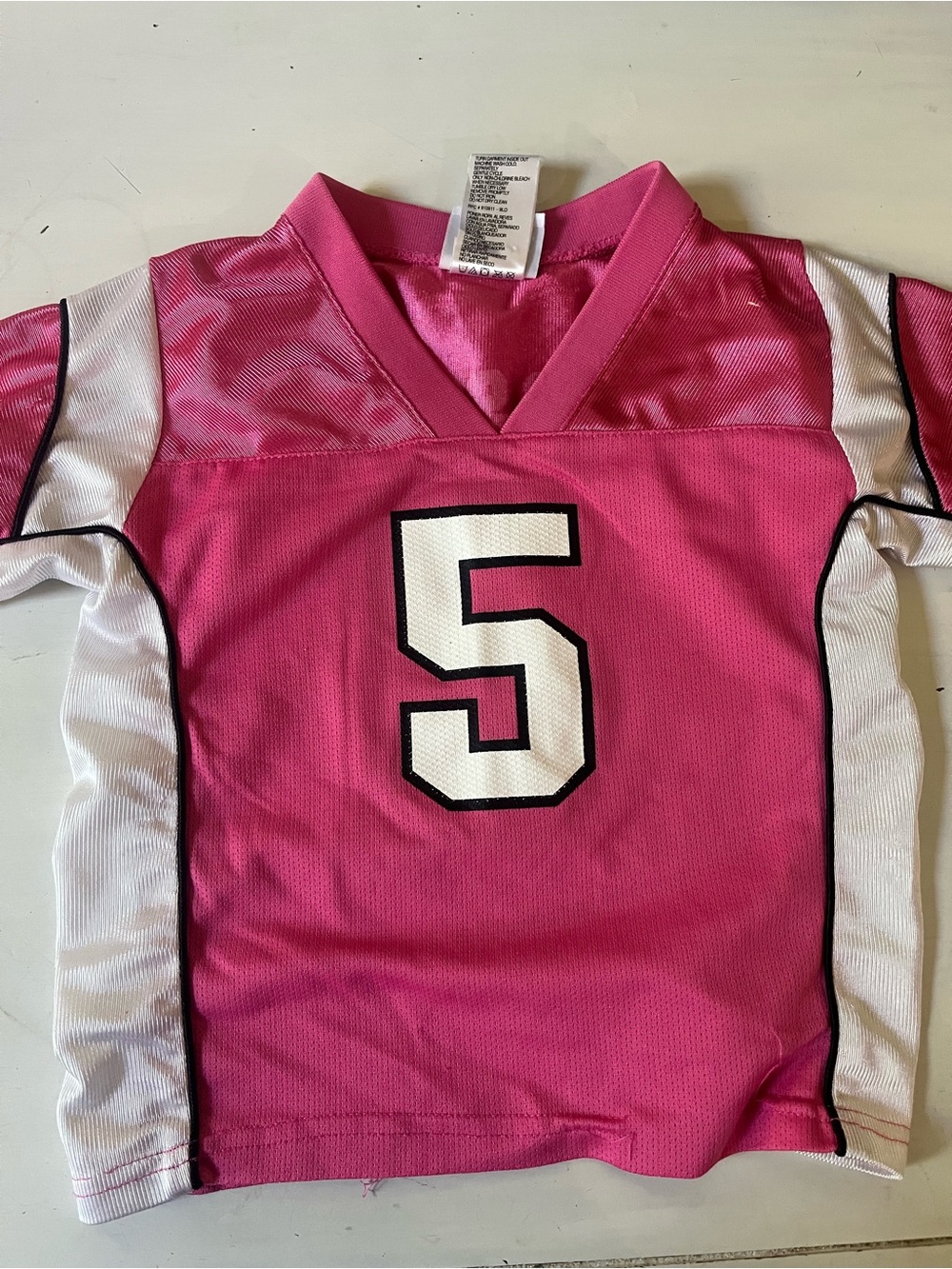 Ohio State Pink Athletic Number 5 Jersey Top